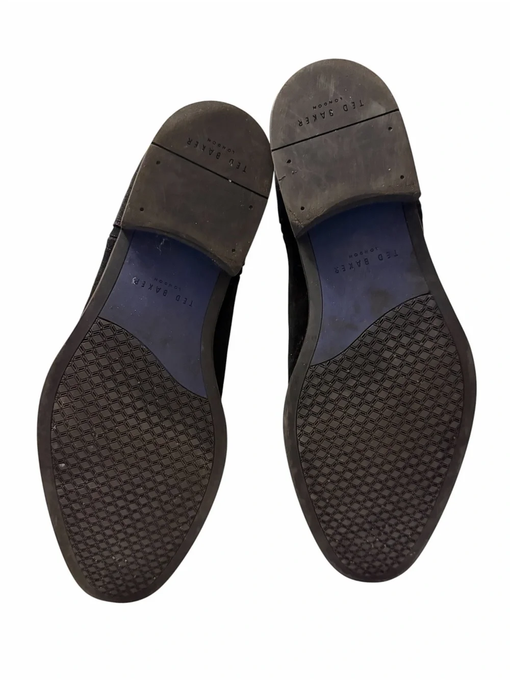 Ted Baker Navy blue Suede Chukka Boots, SZ11, pre-owned, gently used